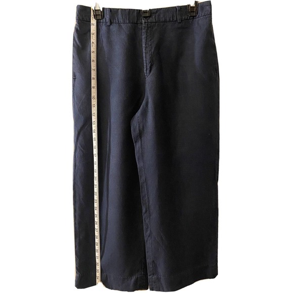 GAP Pants - Women’s Gap Size 10 Linen Capris Wide Leg Culotte Pockets Pant